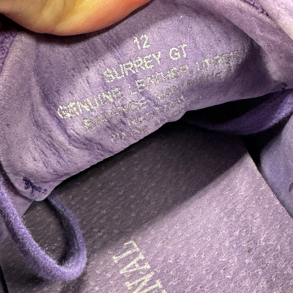 British Walker Mens 12 Shoes Sneakers Genuine Suede Leather Surrey Purple - Picture 8 of 8